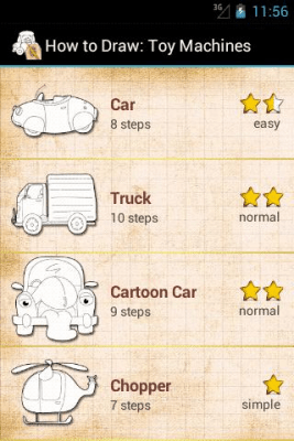 Capture d'écran de l'application Comment dessiner les voitures jouets - #1