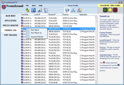 Capture d'écran de l'application Privatefirewall - #1