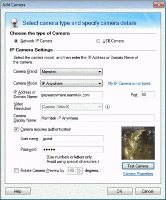 Capture d'écran de l'application IP Camera Viewer - #2