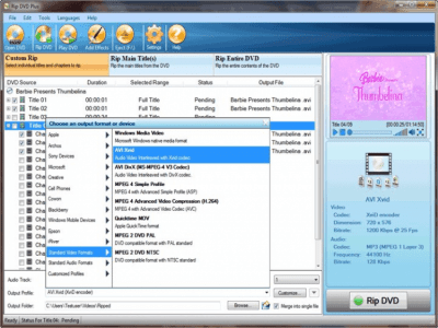 Capture d'écran de l'application Rip DVD Plus - #2