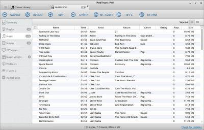 Capture d'écran de l'application PodTrans Pro - #3