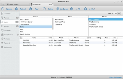 Capture d'écran de l'application PodTrans Pro - #4