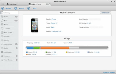 Capture d'écran de l'application PhoneTrans Pro - #2