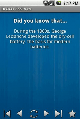 Capture d'écran de l'application Useless cool facts - #3