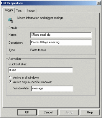 Capture d'écran de l'application MultiMacro - #3