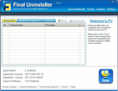 Capture d'écran de l'application Final Uninstaller - #1