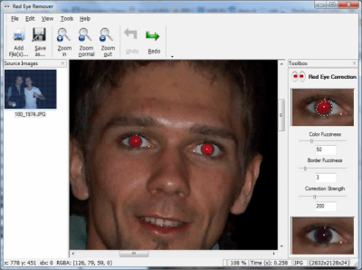 Capture d'écran de l'application Red Eye Removal - #1